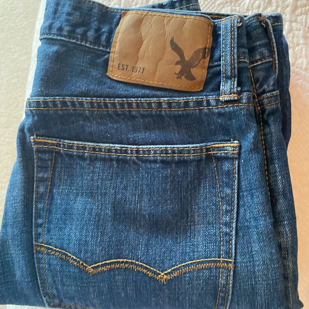 American Eagle Outfitters Dark Blue Straight Jeans